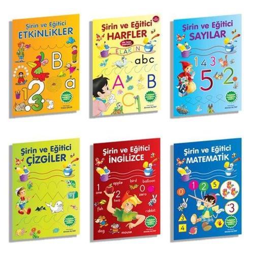 Şirin ve Eğitici Etkinlikler Seti - 6 Kitap Takım