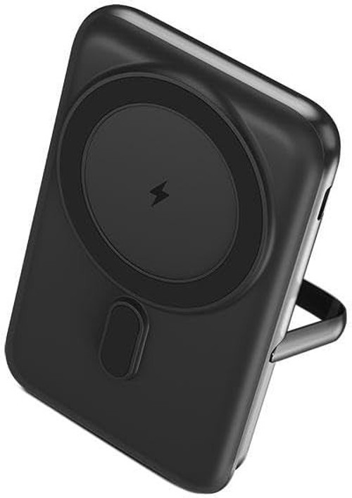 ReCharger Pro M LCD 10.000mAh MagSafe Uyumlu PD 20W Stantlı Kablosuz Taşınabilir Hızlı Şarj Aleti/Powerbank 2BB222 Siyah