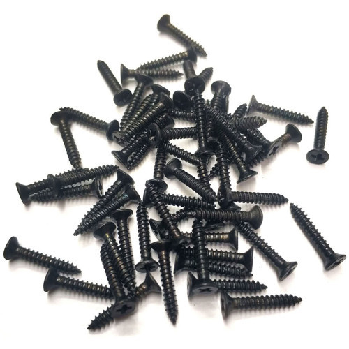 Siyah 1000 Adet Klips Vidası 2,2x13 mm YHB - Konik Başlı Kutu, Sandık, Ayak, Askı, Mini Vida