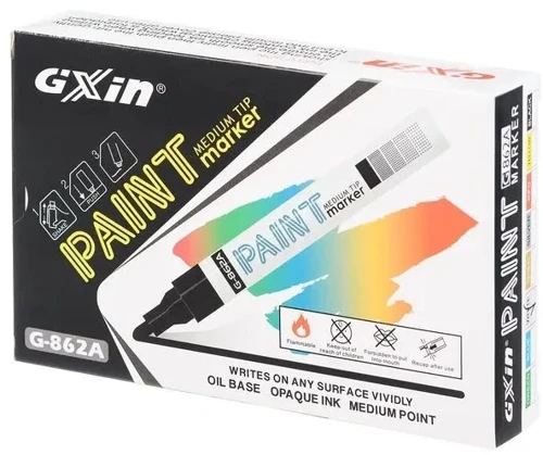 Lastik Yazı Kalemi Gxın Paint Markör Beyaz (Adet)