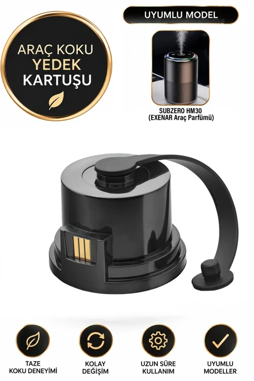 Yedek Koku Kartuşu Araç İçi Aroma Difüzörü Subzero HM30 Koku Difüzörü Uyumlu