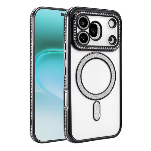Mey İthalat® Huawei Honor 600 Pro Joke Simli Magneticsafe Kılıf - Siyah