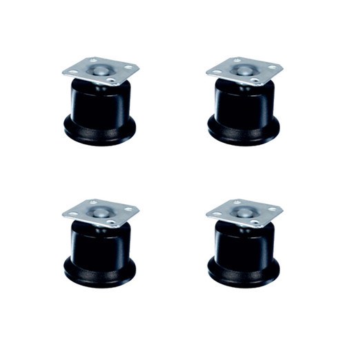 Bekleme Ayak Tablalı - 50MM - Siyah HKS280 - 4 Adet