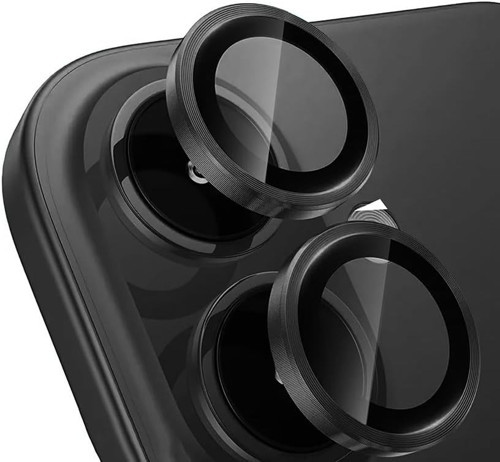 iPhone 17 ile uyumlu Kamera Lens Koruma Kolay Takabilen Görüş Açısını Bozmayan Yüksek çözünürlüklü Premium Advice Safir Kamera Lens Koruma (Siyah, iPhone 17)