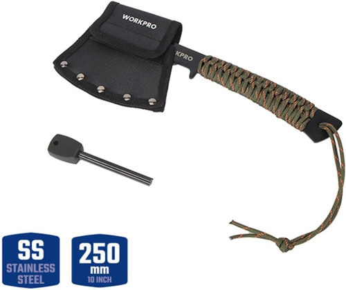 WP383002 250MM Çok Fonksiyonlu Kamp Baltası + Magnezyum Ateşleyici