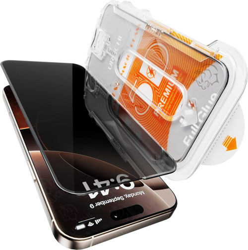 iPhone 17 Pro Max İle Uyumlu PREMIUM Gizlilik (Privacy) Ekran Koruyucu 45° Hayalet Görünüm, Kolay Kurulum Hizalama Aparatlı, Darbelere Karşı Ekstra Güçlü ve Toz Bırakmayan Temperli Cam
