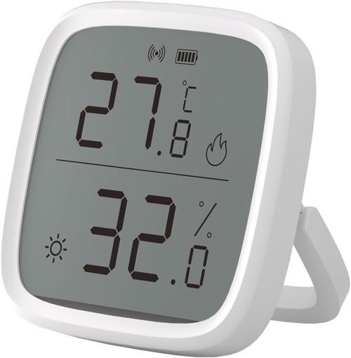 SNZB-02D ZigBee LCD Ekranlı Akıllı Sıcaklık ve Nem Sensörü | SNZB-02D