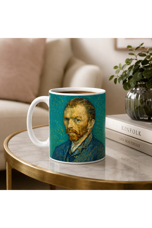 Van Gogh Serisi, Çift Taraflı Süblimasyon Baskılı Kupa, Hediye Kupa, Kahve Kupası