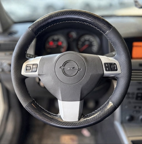 Opel Astra H Araca Özel Direksiyon Kılıfı Siyah Dikişli ( ORJİNAL Derisi SÖKÜLÜP YAPILACAKTIR )