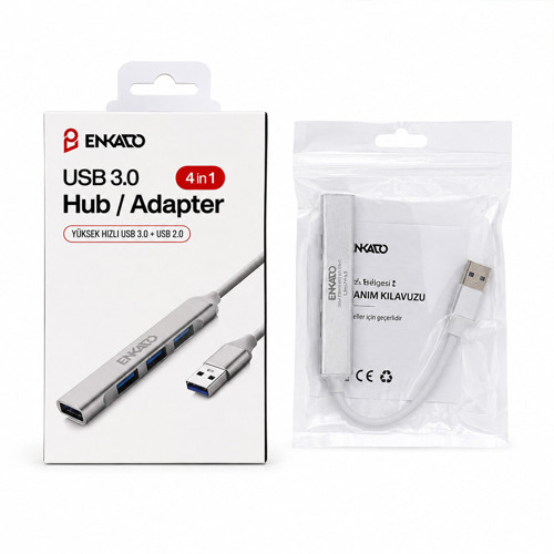 USB 3.0 GİRİŞ 4IN1 USB ÇOĞALTICI 4 ANAHTARLI PORT - HI-SPEED USB 3.0 - USB 2.0 HUB ADAPTÖR EKD-UH60
