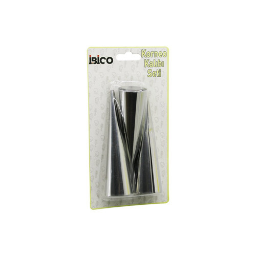 3PCS METAL KORNEO KALIP - PASTA DEKORASYON APARATI ÇAP:3.4CM X UZUNLUK:12CM BRKT-921602