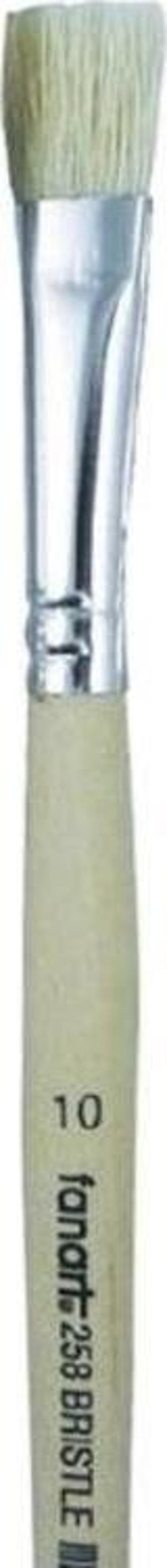 Seri 258 Sert Kıllı Yassı Fırça No:10