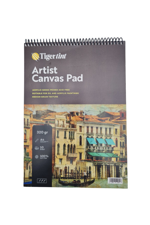 Tuval Defter A4 10 Yaprak Canvas Pad ( 320 Gr Professional Tuval Bezi )
