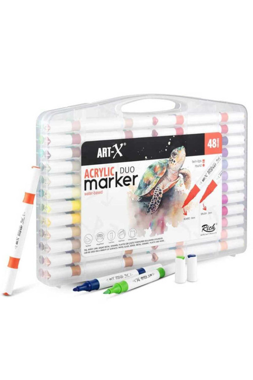 Artx Acrilic Marker Duo 48'Li Akrilik Kalem Seti /