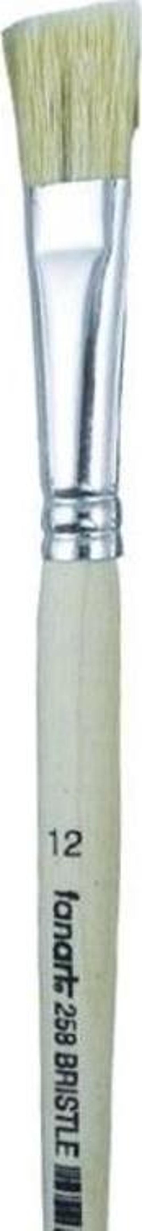 Seri 258 Sert Kıllı Yassı Fırça No:12