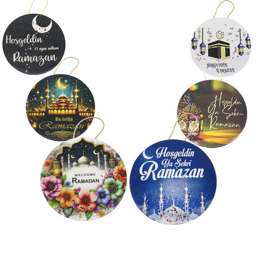 YUVARLAK - EPOKSİ BÜYÜK KAPI SÜSÜ HOŞGELDİN RAMAZAN
