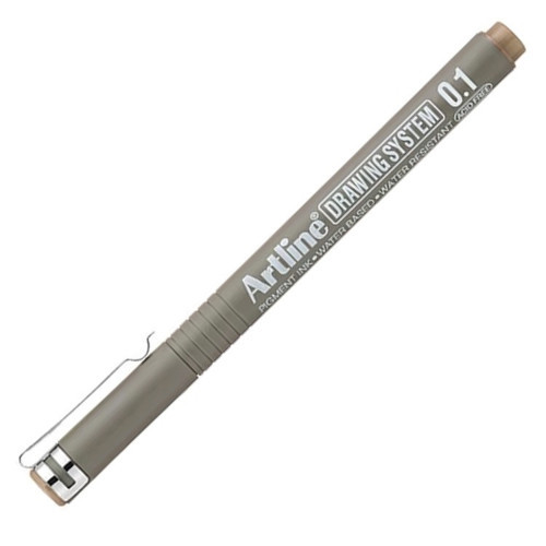 Teknik Çizim Kalemi 0.1mm Pale Brown - Pastel Kahve