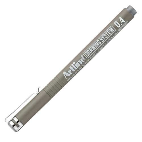 Teknik Çizim Kalemi 0.4mm Grey - Gri