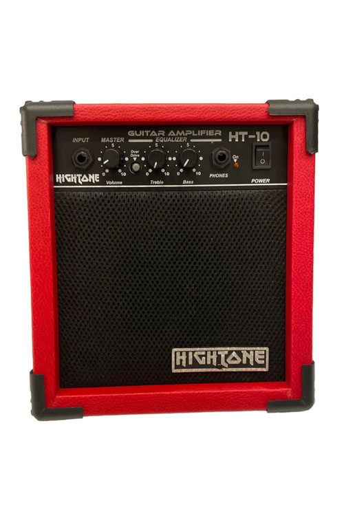 Kırmızı Hightone 10 Watt Elektro Gitar Combo Amfi Over Drive Kulaklık Çıkışı