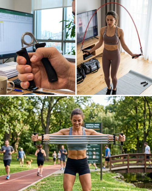 Ev Fitness Seti Kardiyo Kas Geliştirme Egzersiz Seti