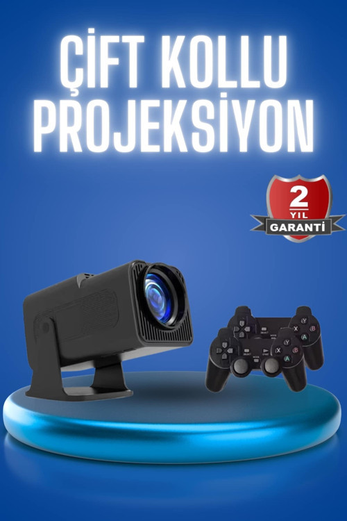 Projeksiyon Siyah Taşınabilir Sinema Projektörü Ev Sineması