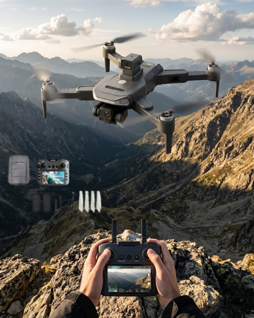 Katlanabilir Gps Destekli Akıllı Drone Kamera Uzun Uçuş Süresi Engel Algılama Özellikli