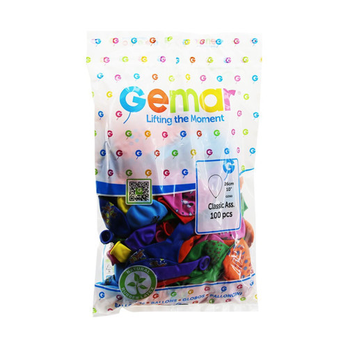 10 İNÇ - 26CM KARIŞIK RENKLİ BASKILI BALON