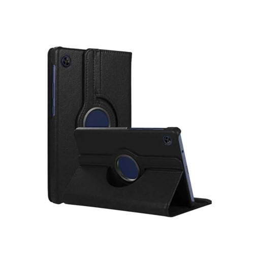 Galaxy Tab A11 360 Tablet Deri Kılıf - Siyah