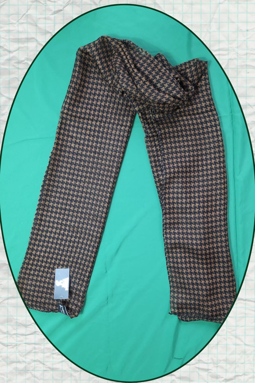 Scarf Kaz Ayağı Pamuk Şal