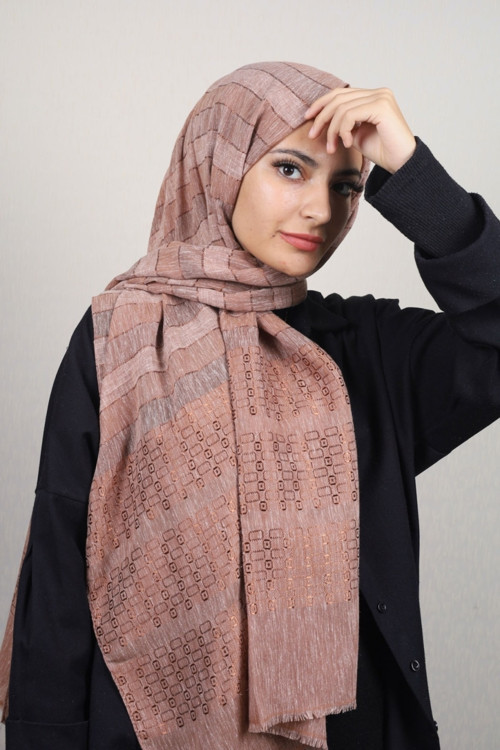 Desenli Aqua Şal - Desen-05 - Renk-09 -93