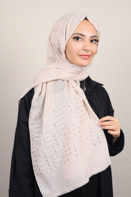 Desenli Aqua Şal - Desen-01 - Renk-19 -93