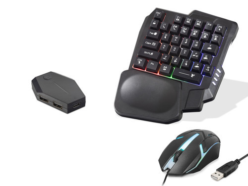Mobil Oyun Klye Mouse Dönüştürücü Seti Rgb Siyah ND762