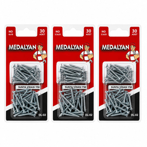 360 ADET 3.5X25 SUNTA VİDASI 12X30PCS (5047)