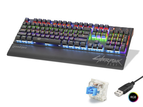 Mekanik Klye Blue Switch Bilek Destekli Rgb - Siyah G525XB