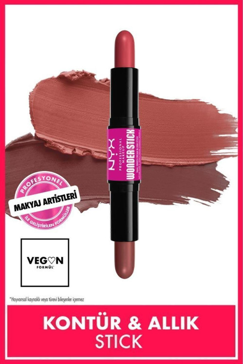 Professional Makeup Wonder Stick Çift Taraflı Krem Allık Stick - Coral and Deep Peach