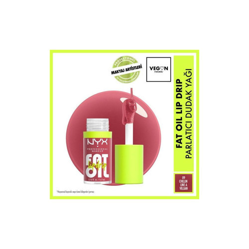 Professional Makeup Fat Oil Lip Drip Parlatıcı Dudak Yağı - Chillin' Like a Villain