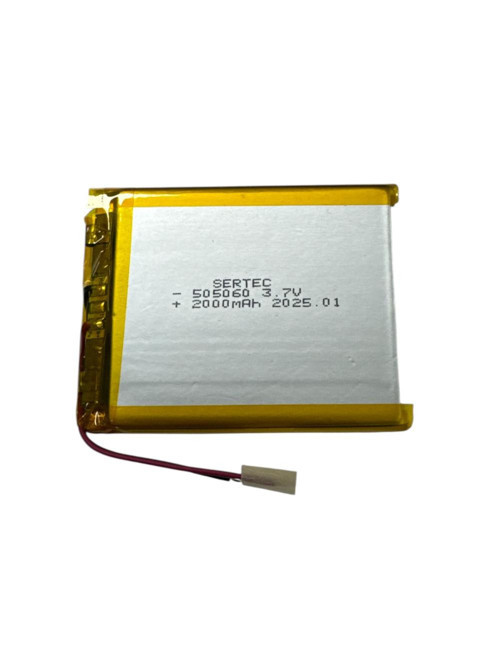 505060 3.7V 2000 mAh Li-Polymer Pil (Devreli/1.5A)
