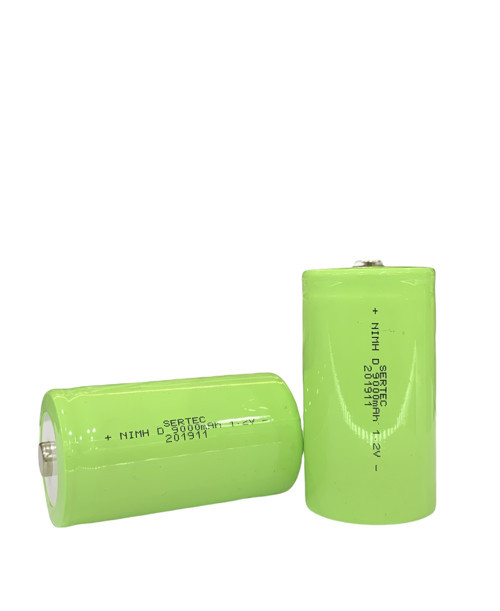 1.2V 9000 Mah Ni-Mh D Size Şarjlı Pil - (Başlı / Top Head)