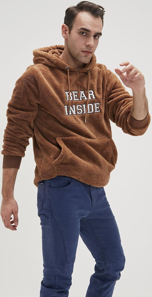 Erkek Sweatshirt Bear Plush