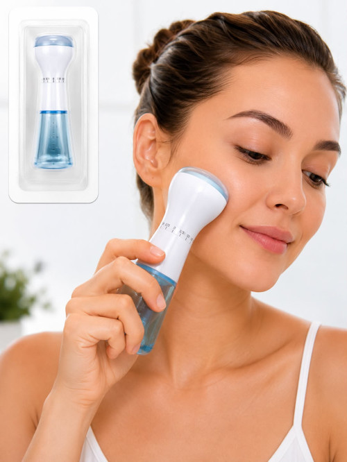 140 Iğneli Serum Hazneli Dermaroller – 0-3 mm Ayarlı Dermaroller Mikro Iğneli Saç, Cilt ve Vücut Bakım Aparatı