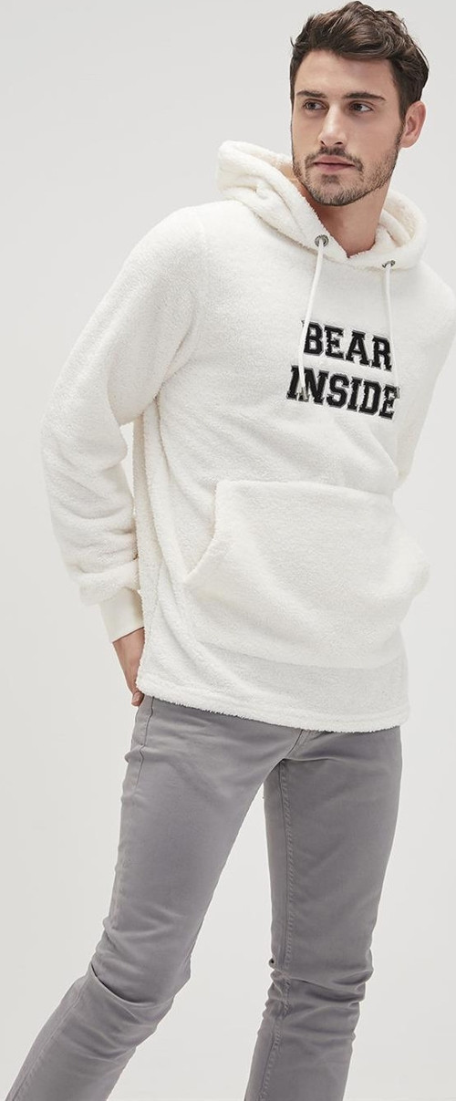 Erkek Sweatshirt Bear Plush