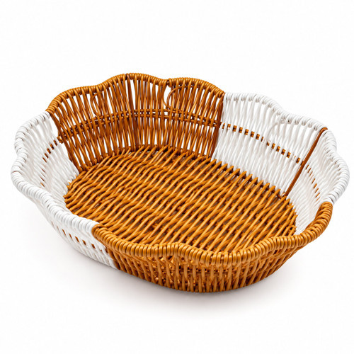 ELİPS - PAPATYA HASIR K.RENGİ - BEYAZ EKMEK SEPETİ 28X20CM (5680)
