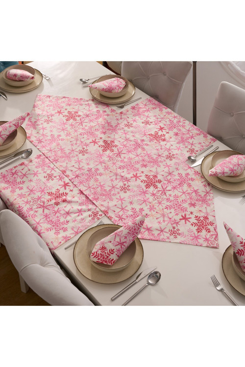 5 Parça Sofra Sunum Seti 4 Adet Amerikan Servisi Supla 35X45 Cm + 1 Adet Üçgen Runner - 50X150