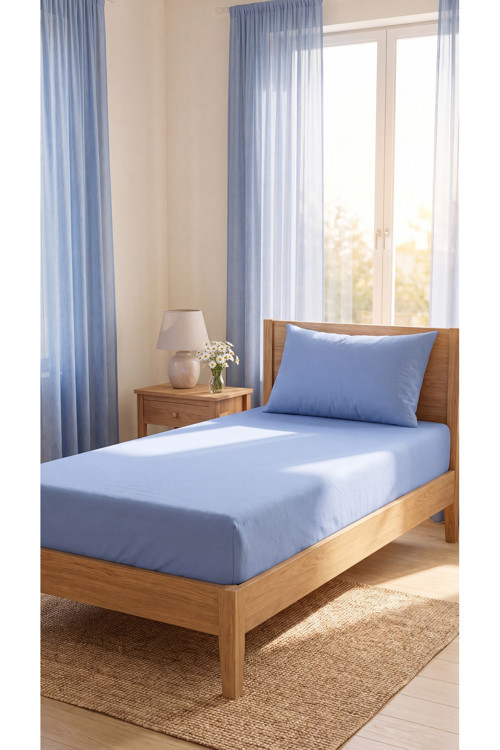 Tek Kişilik Lastikli Çarşaf Takımı 1 Lastikli Çarşaf (100 X 200) 1 Yastık Kılıfı (50 X 70)