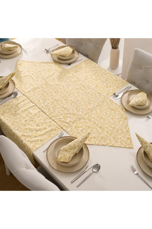 5 Parça Sofra Sunum Seti 4 Adet Amerikan Servisi Supla 35X45 Cm + 1 Adet Dikdörtgen Runner - 50X150