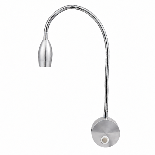 Krom Esnek LED Okuma Lambası 12/24V - Sıcak Beyaz