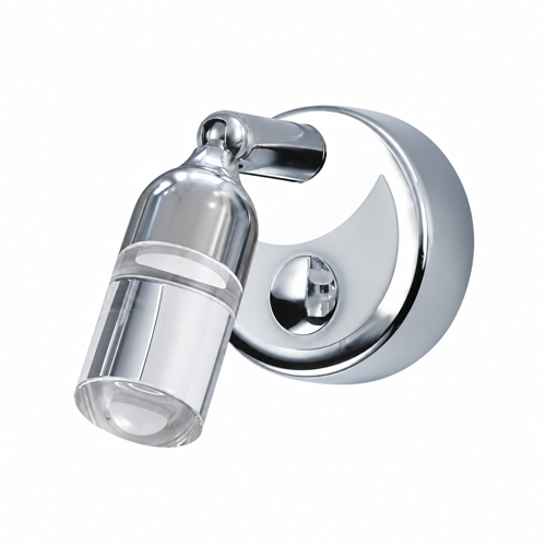 Krom LED Okuma Lambası 12V - Sıcak Beyaz