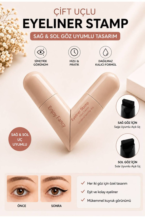 Çift Taraflı Eyeliner Stamp - Suya Dayanıklı