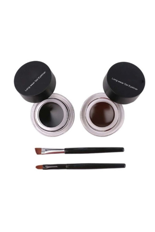 4'Lü Jel Eyeliner Seti Siyah, Kahve