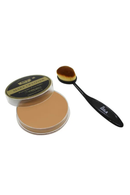 Make Up Cover Porselen Kapatıcı 212 + Klasik Kaşık Fırça